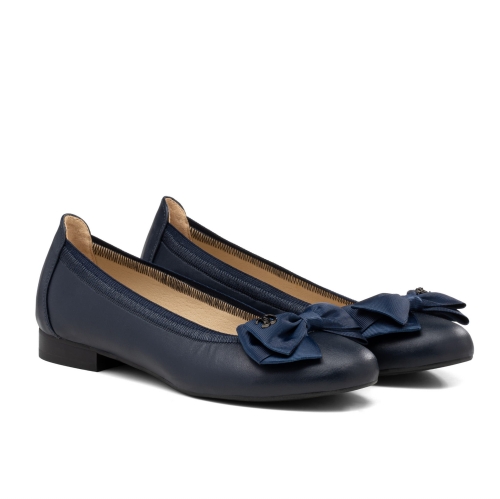 Baleriny damskie ze skóry naturalnej