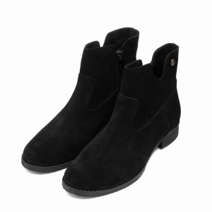 botki na płaskiej podeszwie