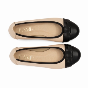 Miękkie baleriny ze skóry naturalnej