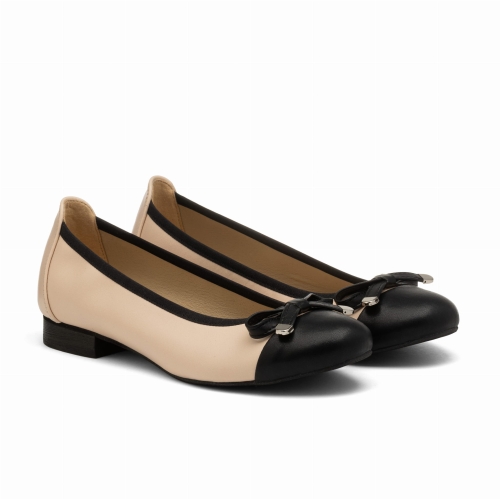 eleganckie baleriny z kokardką