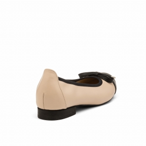 baleriny z gumką z miękkiej skóry